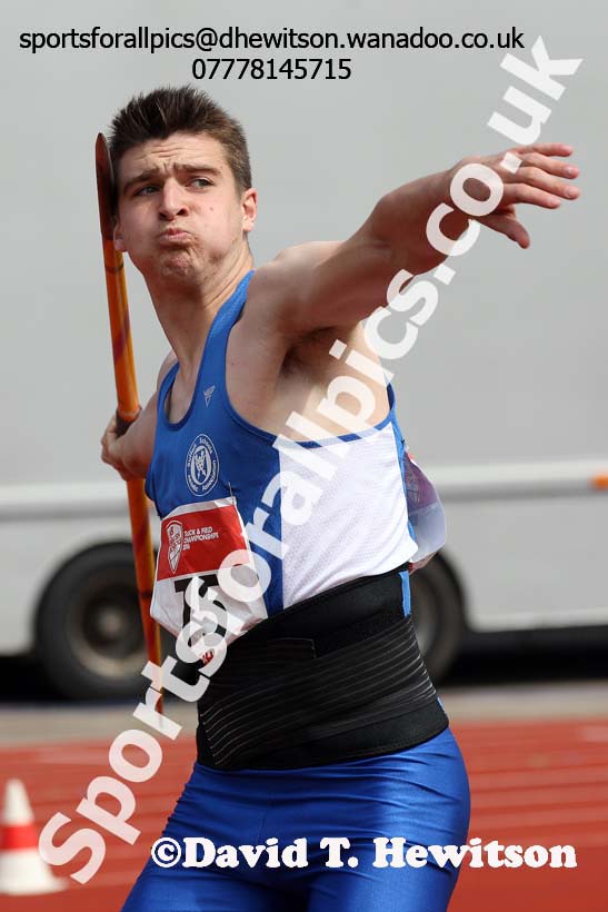 Inter boys javelin, English Schools Track and Field. Photo: David T. Hewitson/Sports for All Pics